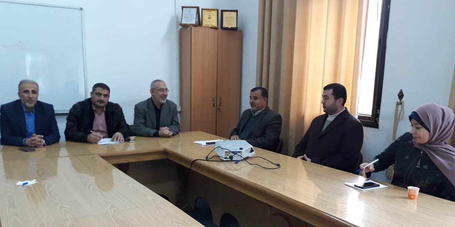 عمادة الجودة والتطوير تناقش الخطة التشغيلية مع عمادة الشريعة والقانون
